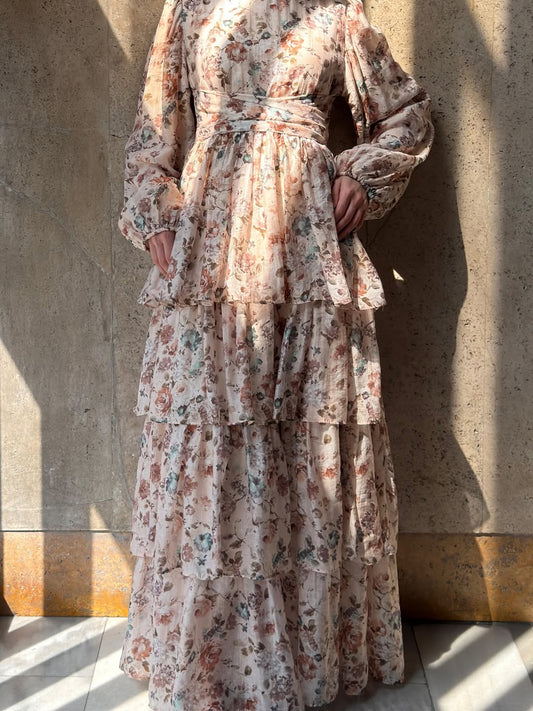 Vintage inspired tiered dress