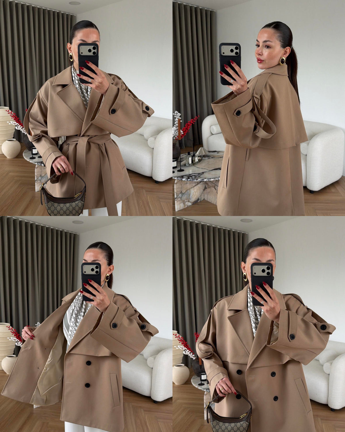 Perry oversized trench coat