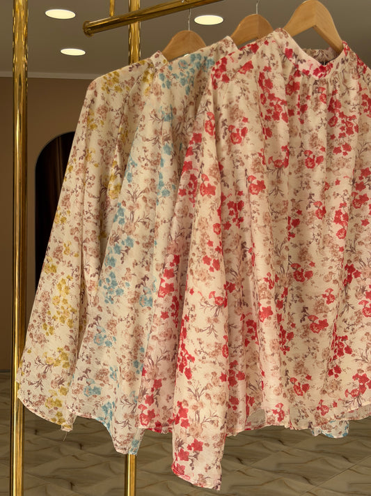 Floral oversized blouse