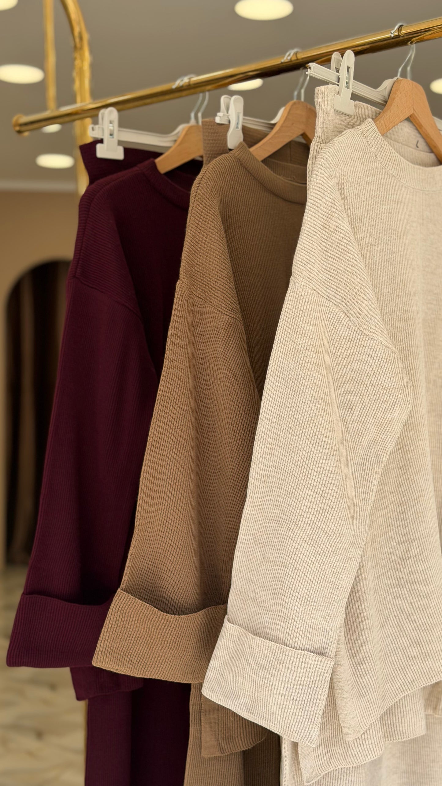 Oversized knitwear set