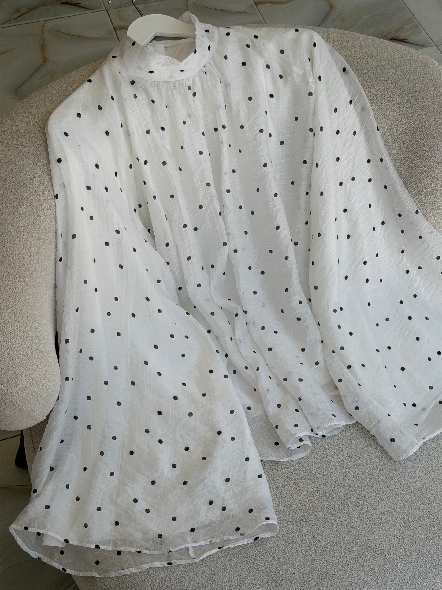 Trending polka dot blouse