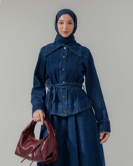 Nowan denim skirt set