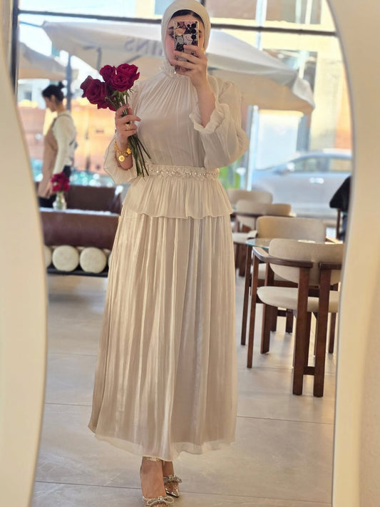 Floral Eid skirt set (ensemble jupe)