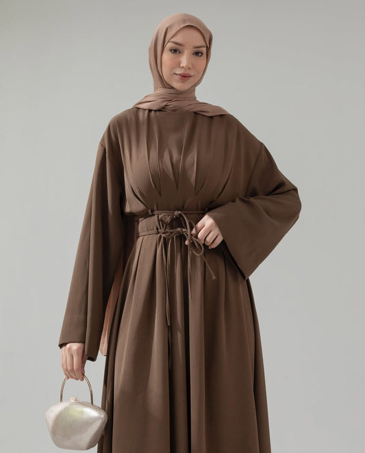 Classy double belted dress