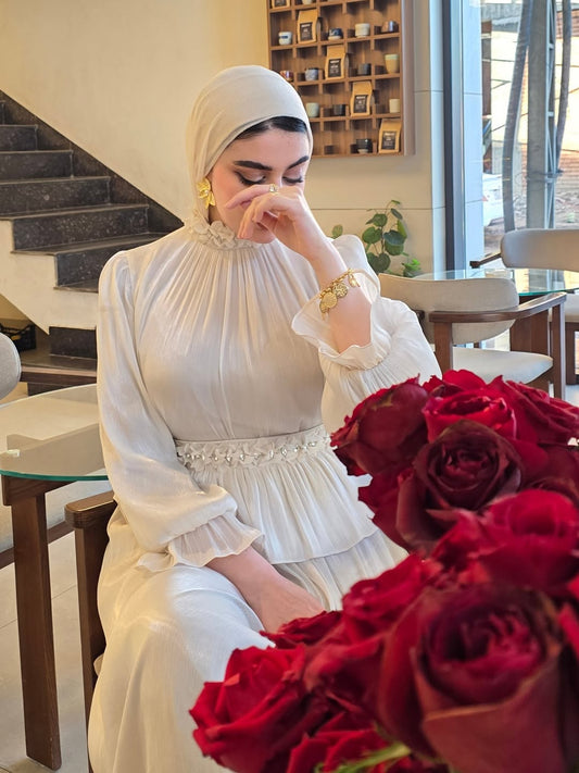 Floral Eid skirt set (ensemble jupe)