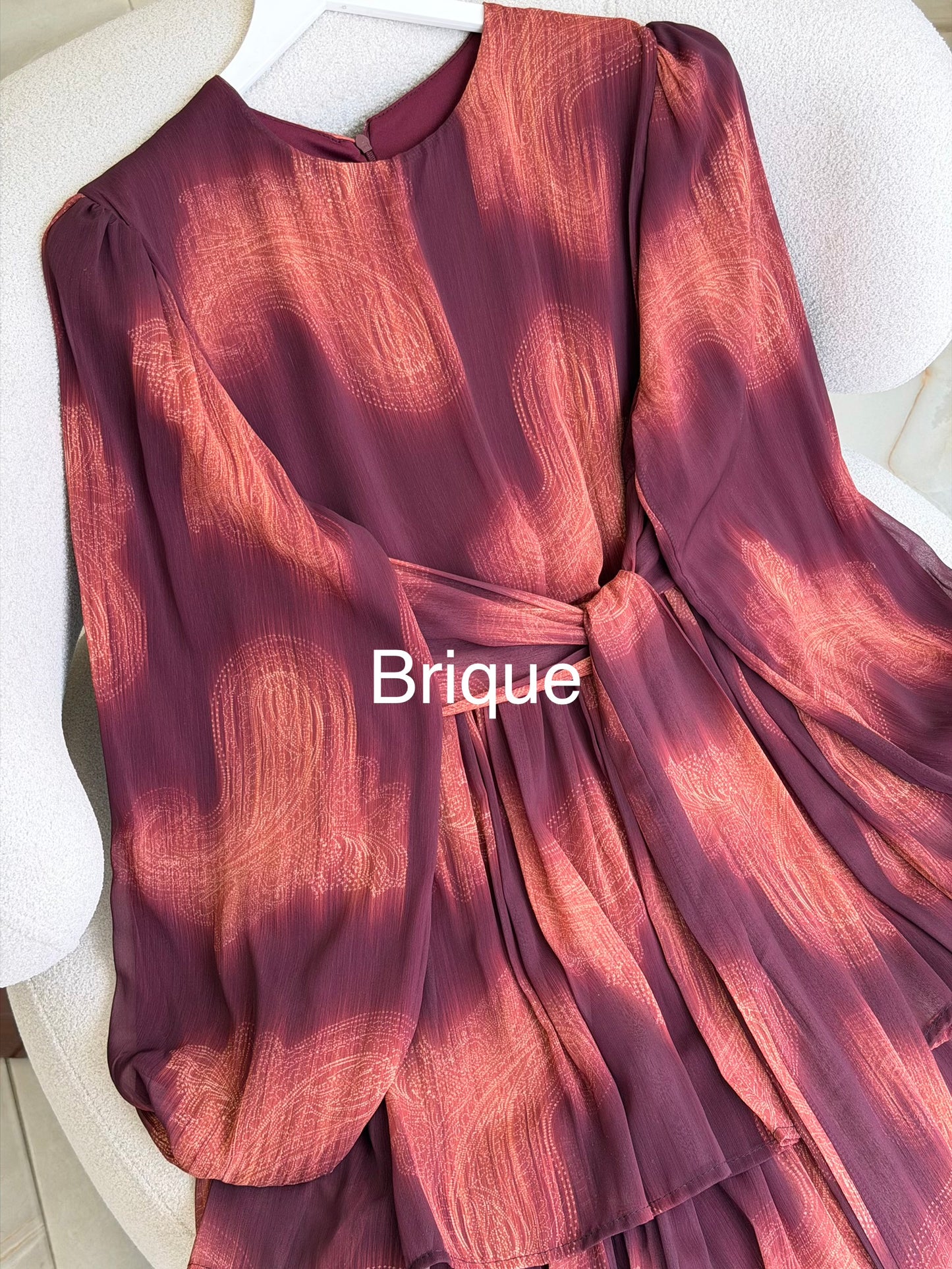 Paisley pattern dress