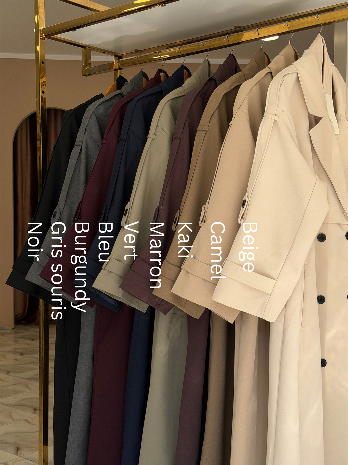 Perry premium long trench coat