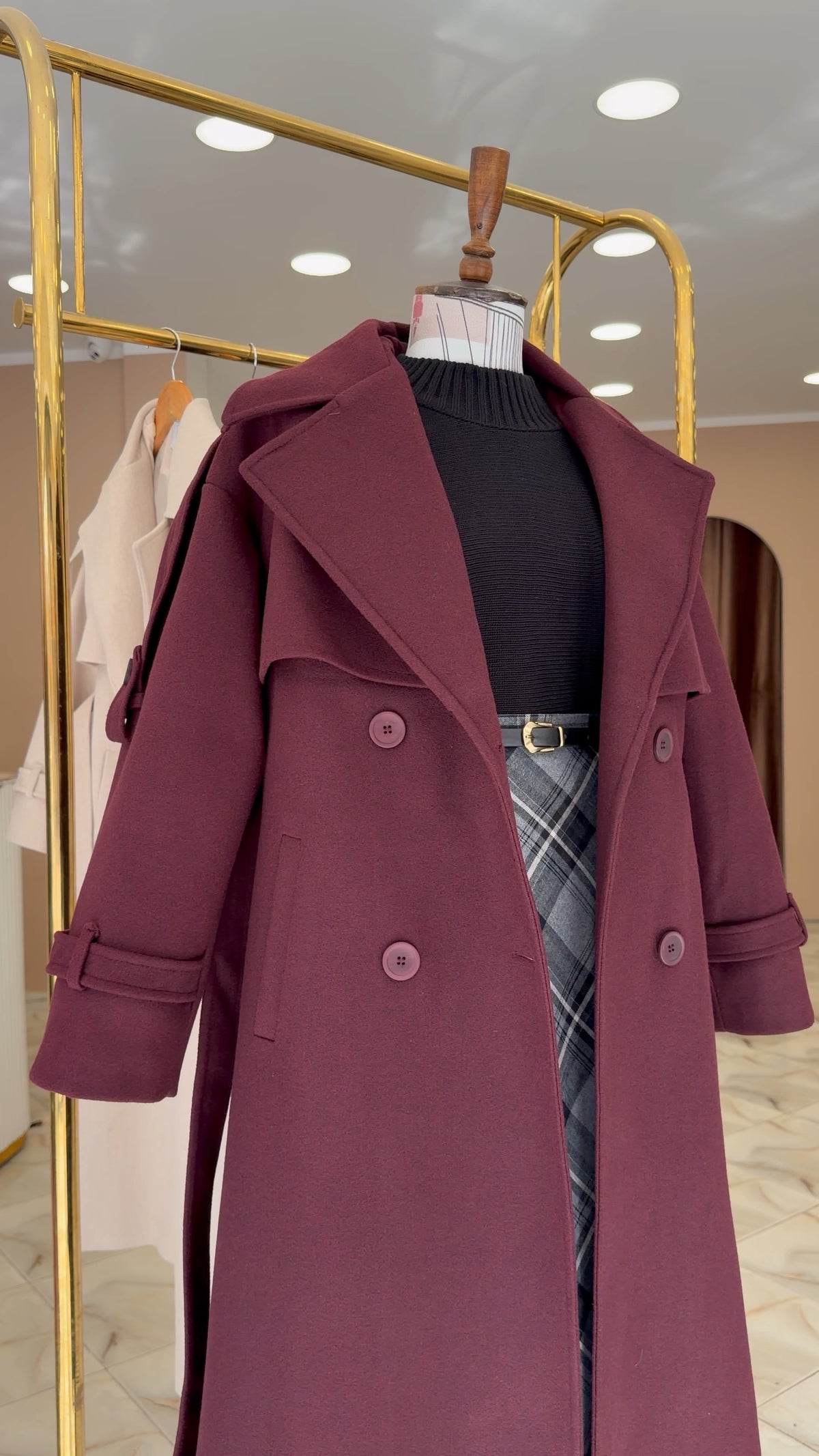 Long cachemire coat