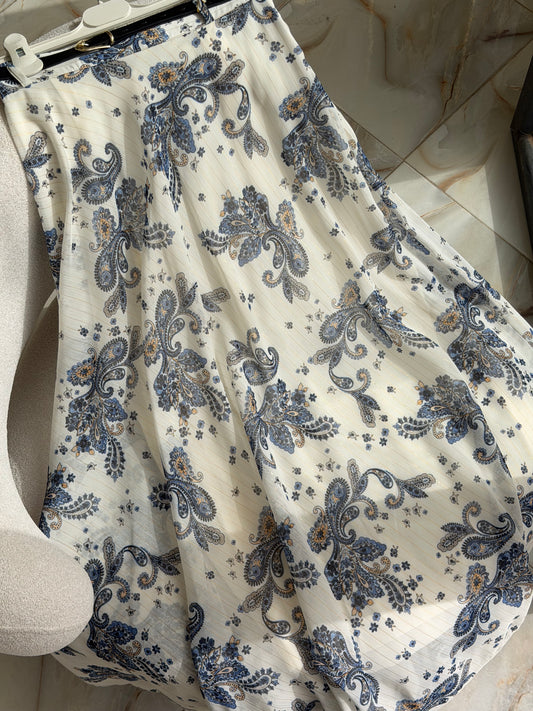 Colorful skirt (paisley pattern) (avec ceinture) 105cm