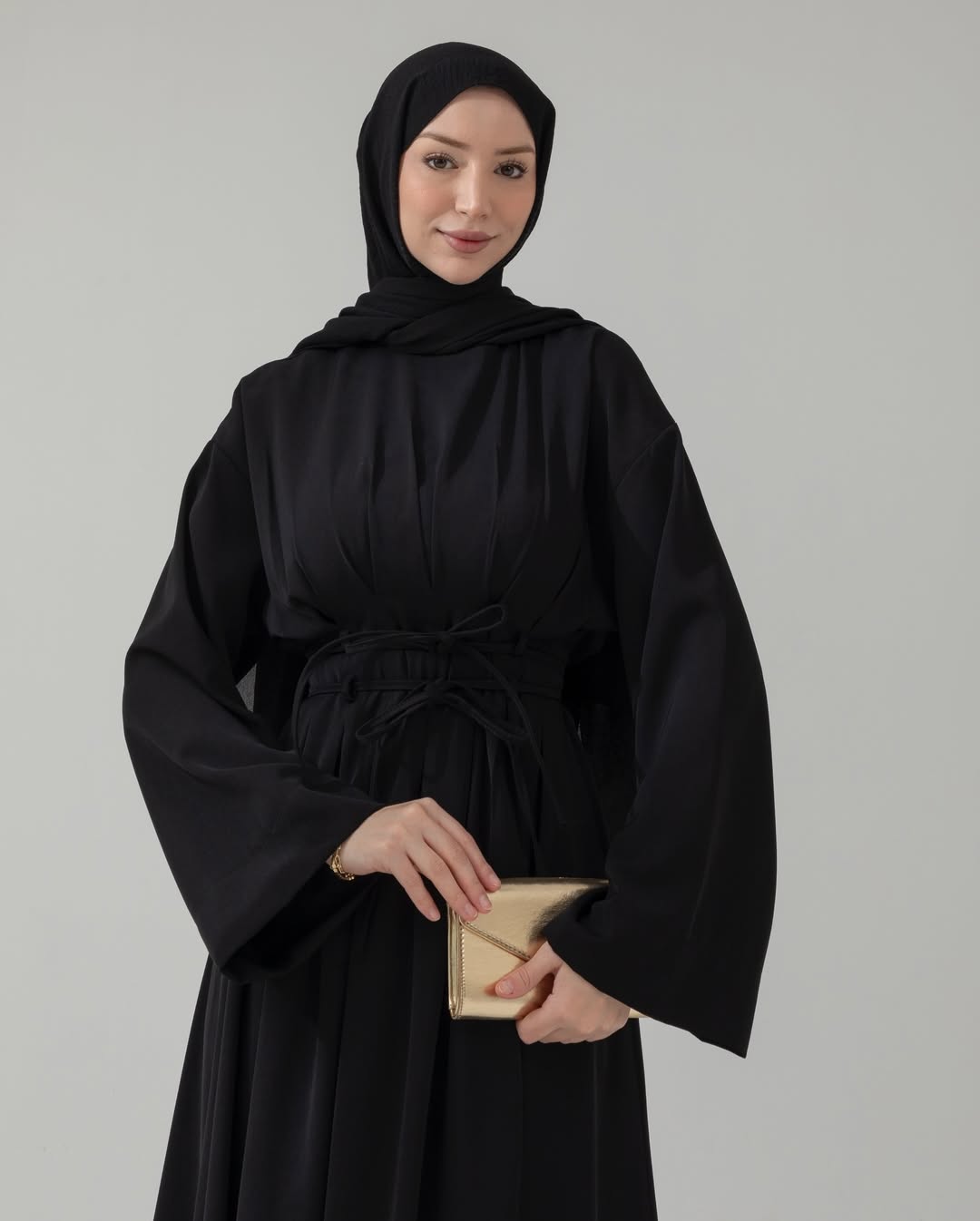 Classy double belted dress