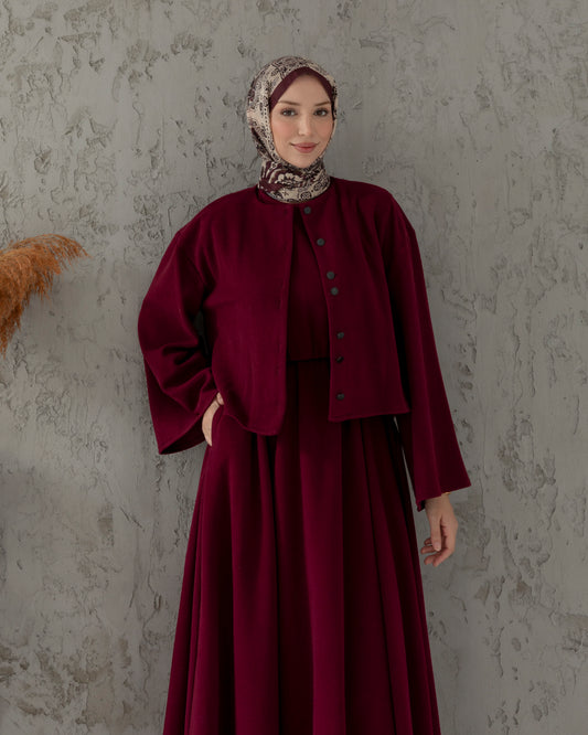 Robe évasée avec veste