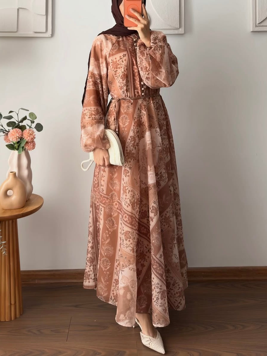 Vintage floral print dress