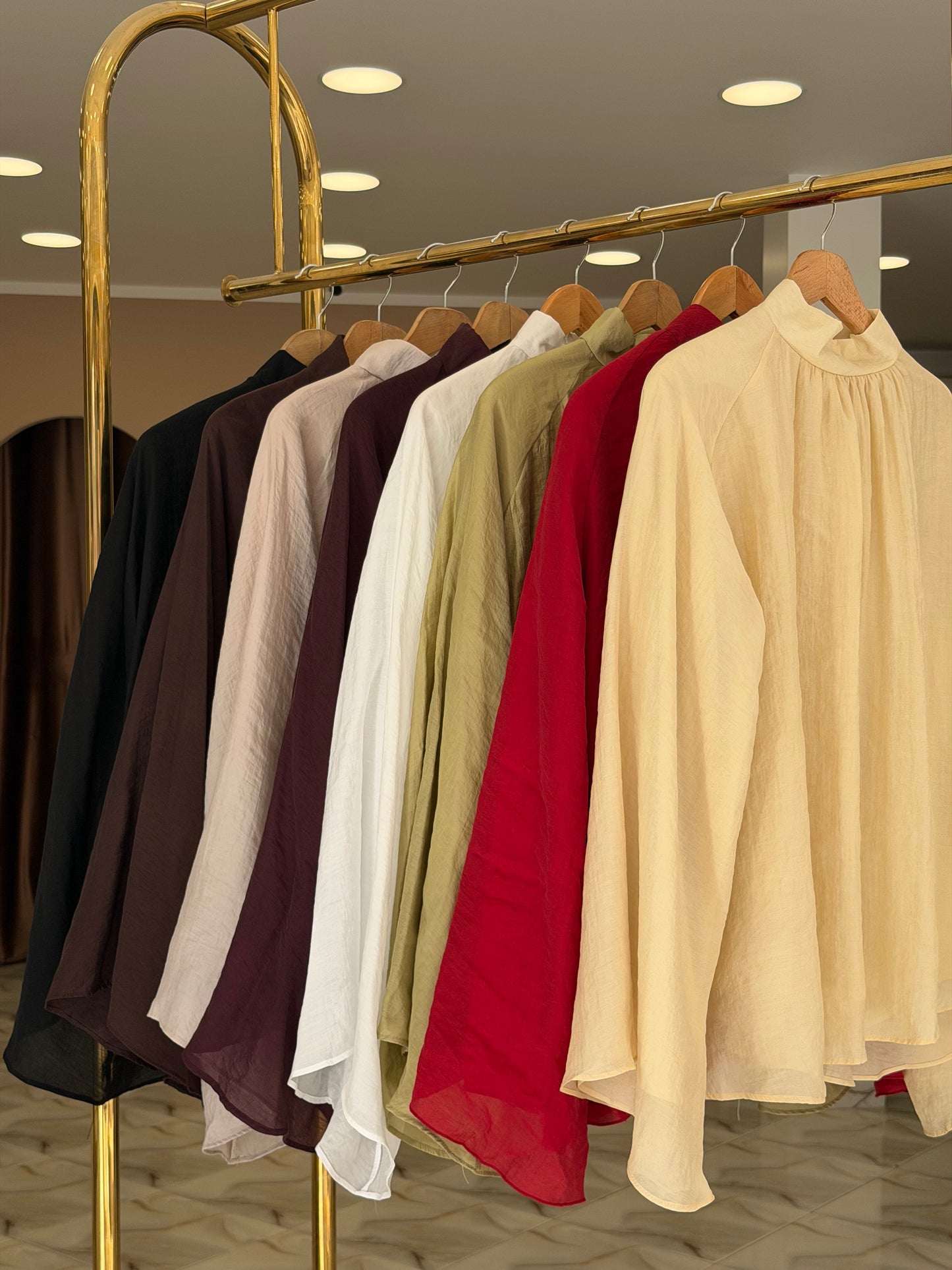 Oversized wide sleeve blouse.