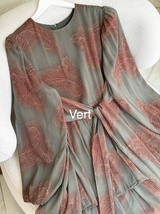 Paisley pattern dress