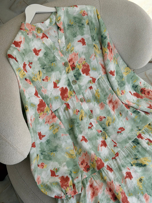 Summer dress (watercolor bloom)
