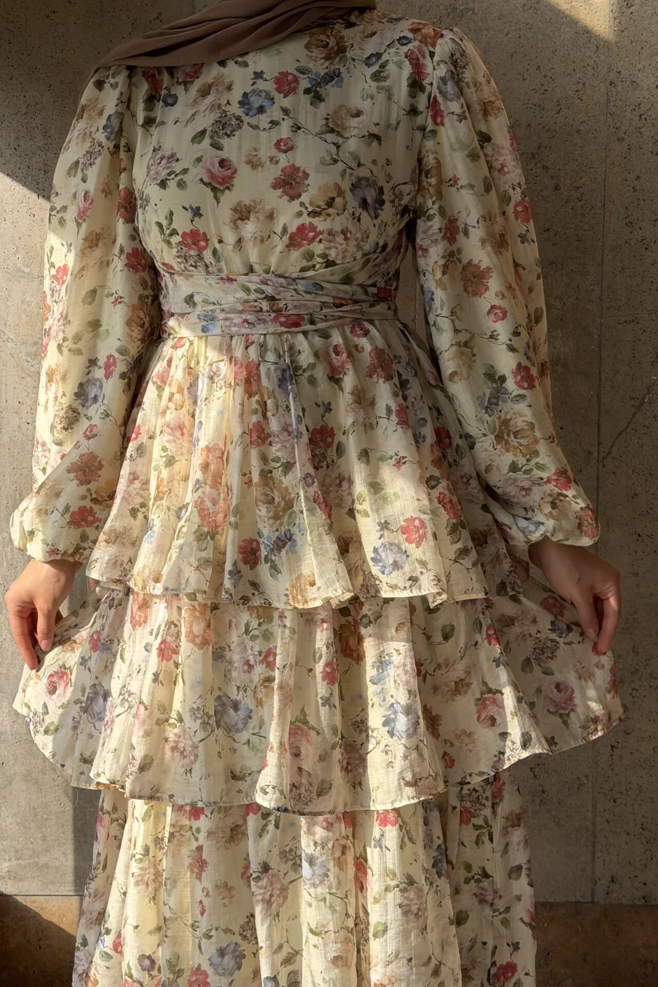 Vintage inspired tiered dress