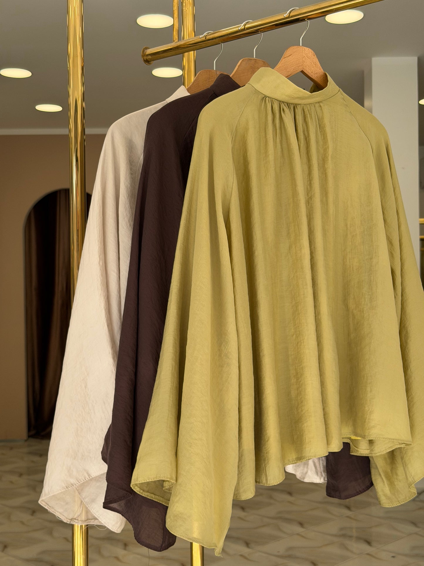 Oversized wide sleeve blouse