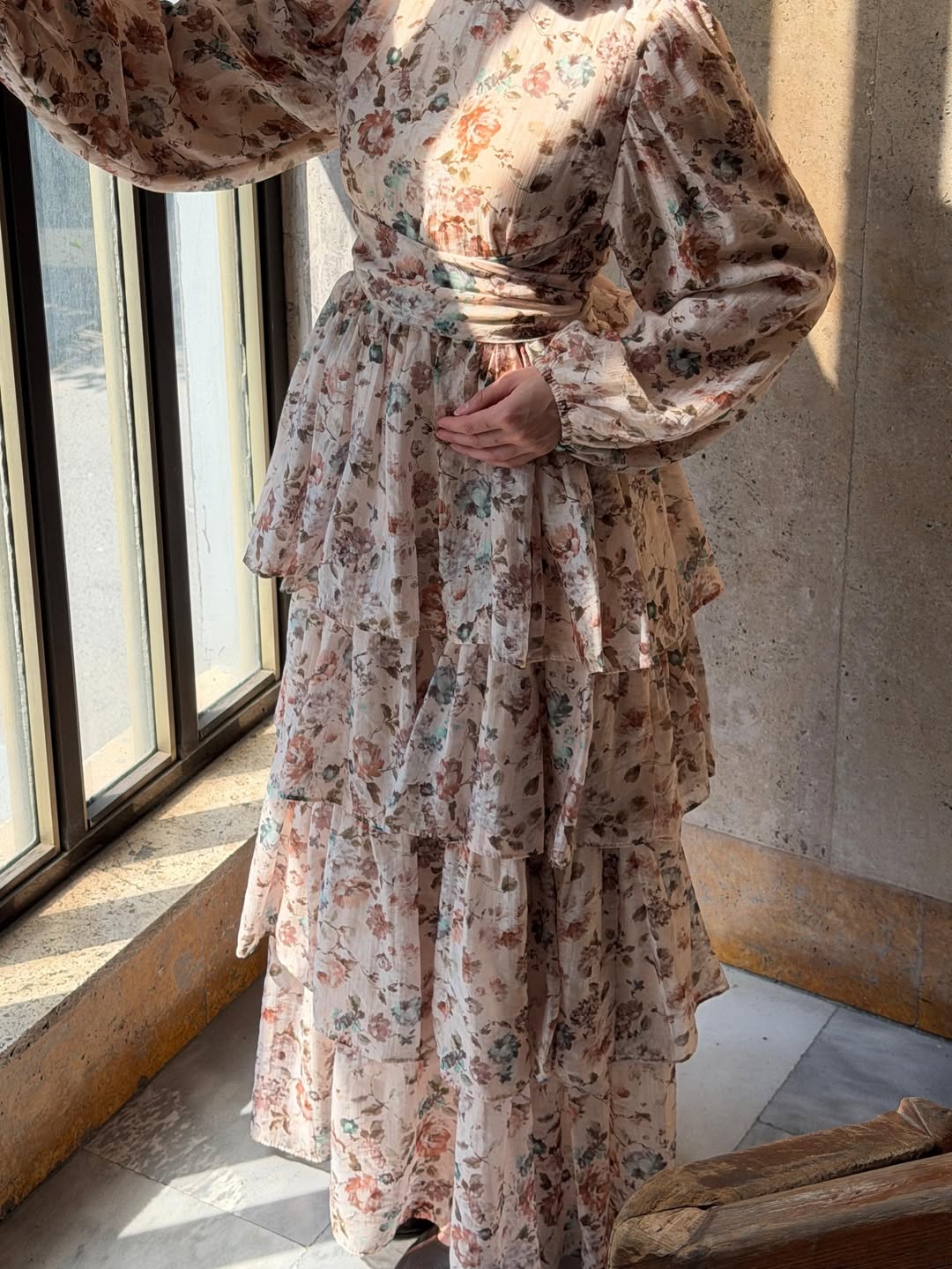 Vintage inspired tiered dress