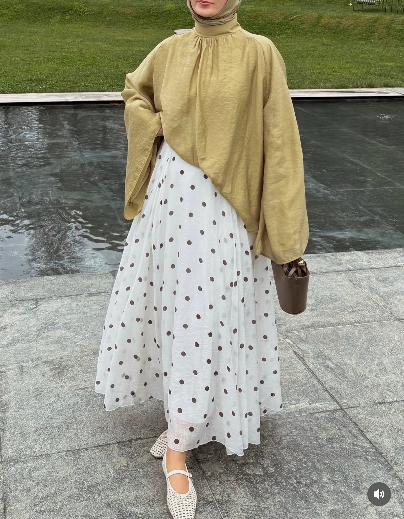 Polka dot skirt