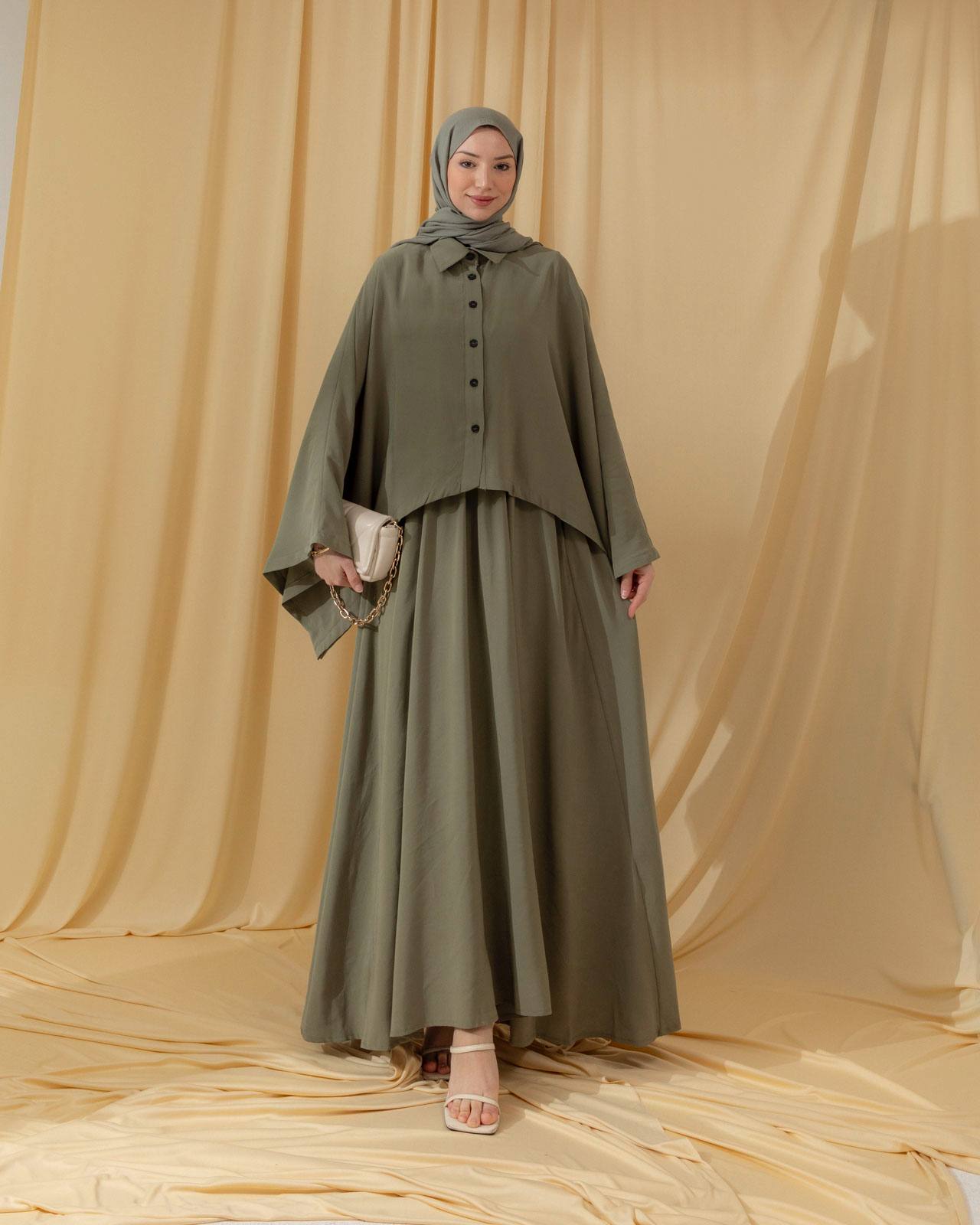 Modest two piece dress