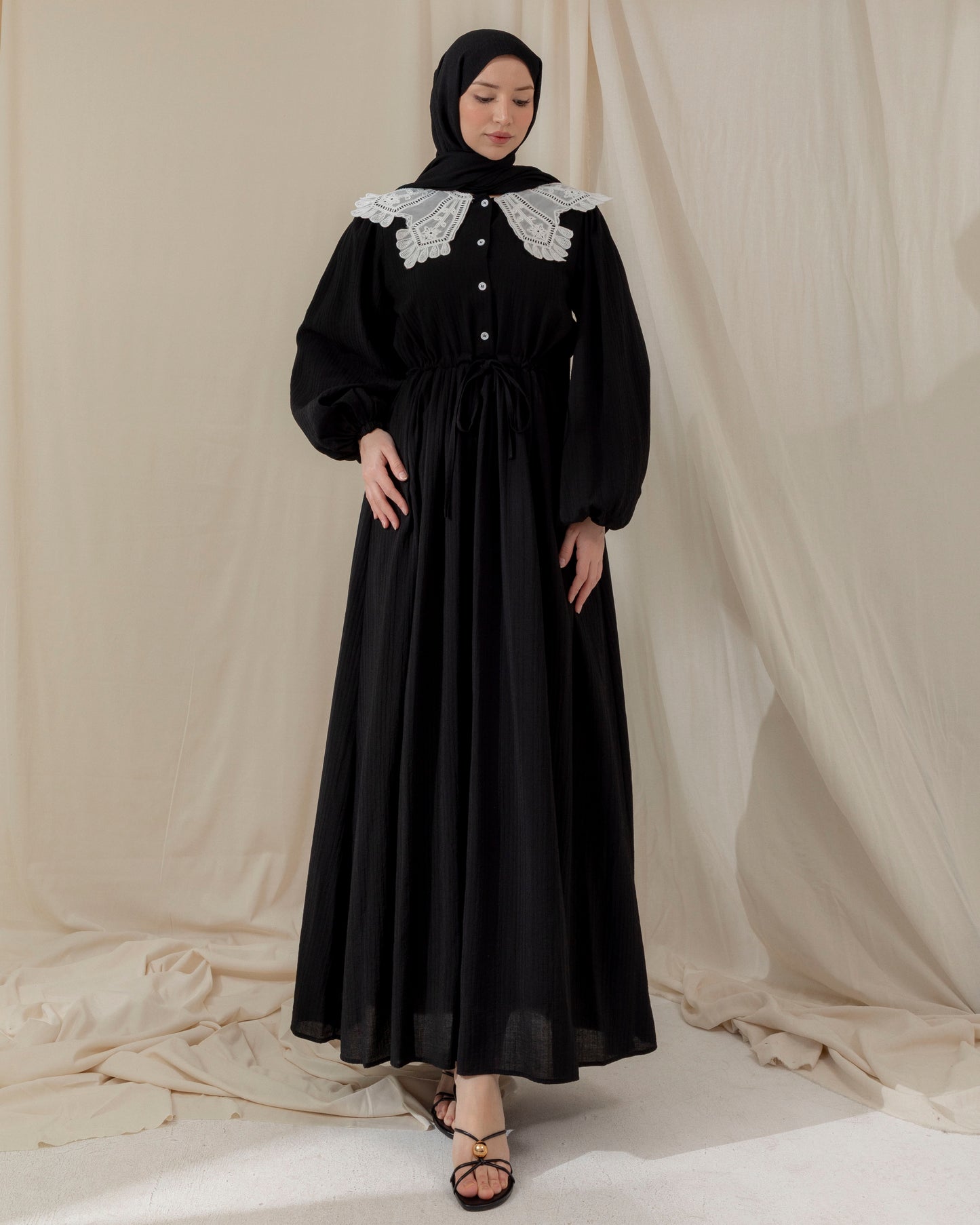 Vintage white collar dress