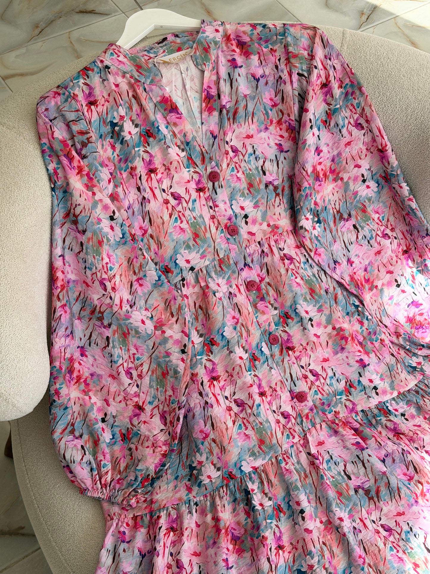 Summer dress (painted flowers)
