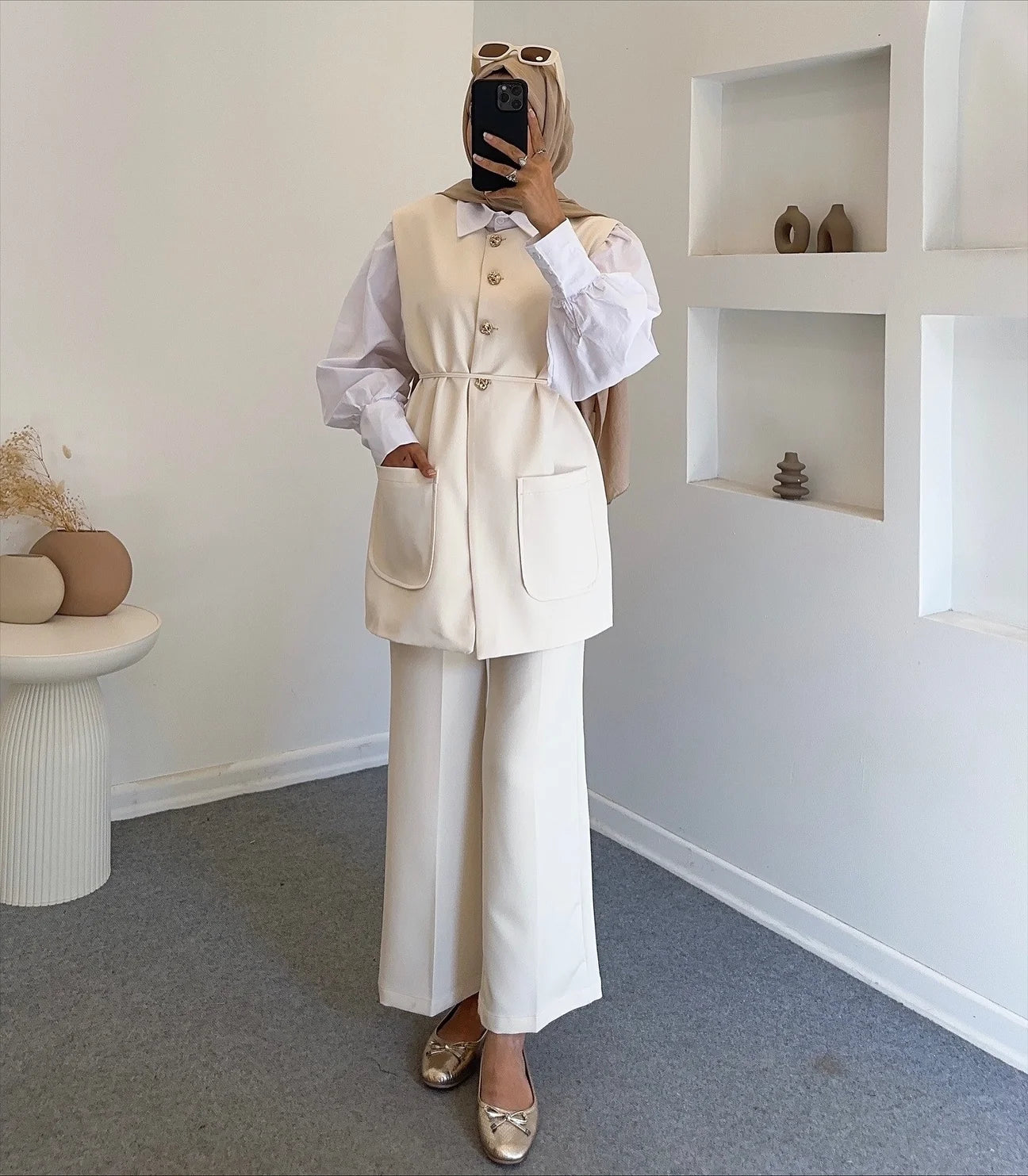 Hooops elegant sleeveless set (ensemble complet)