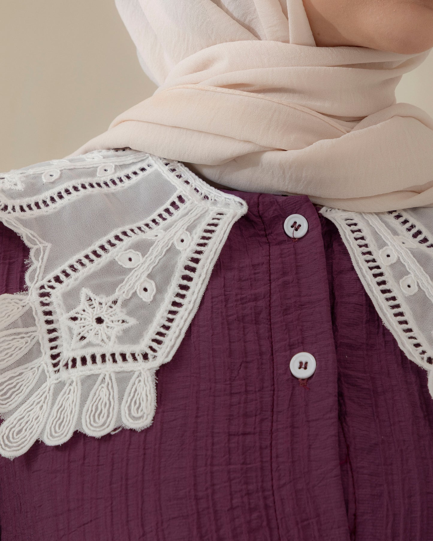 Vintage white collar dress