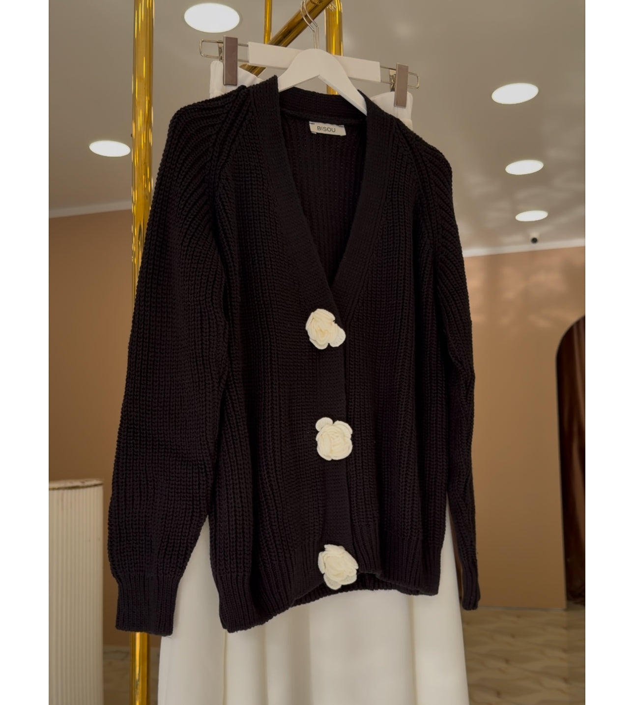 Roses detail cardigan