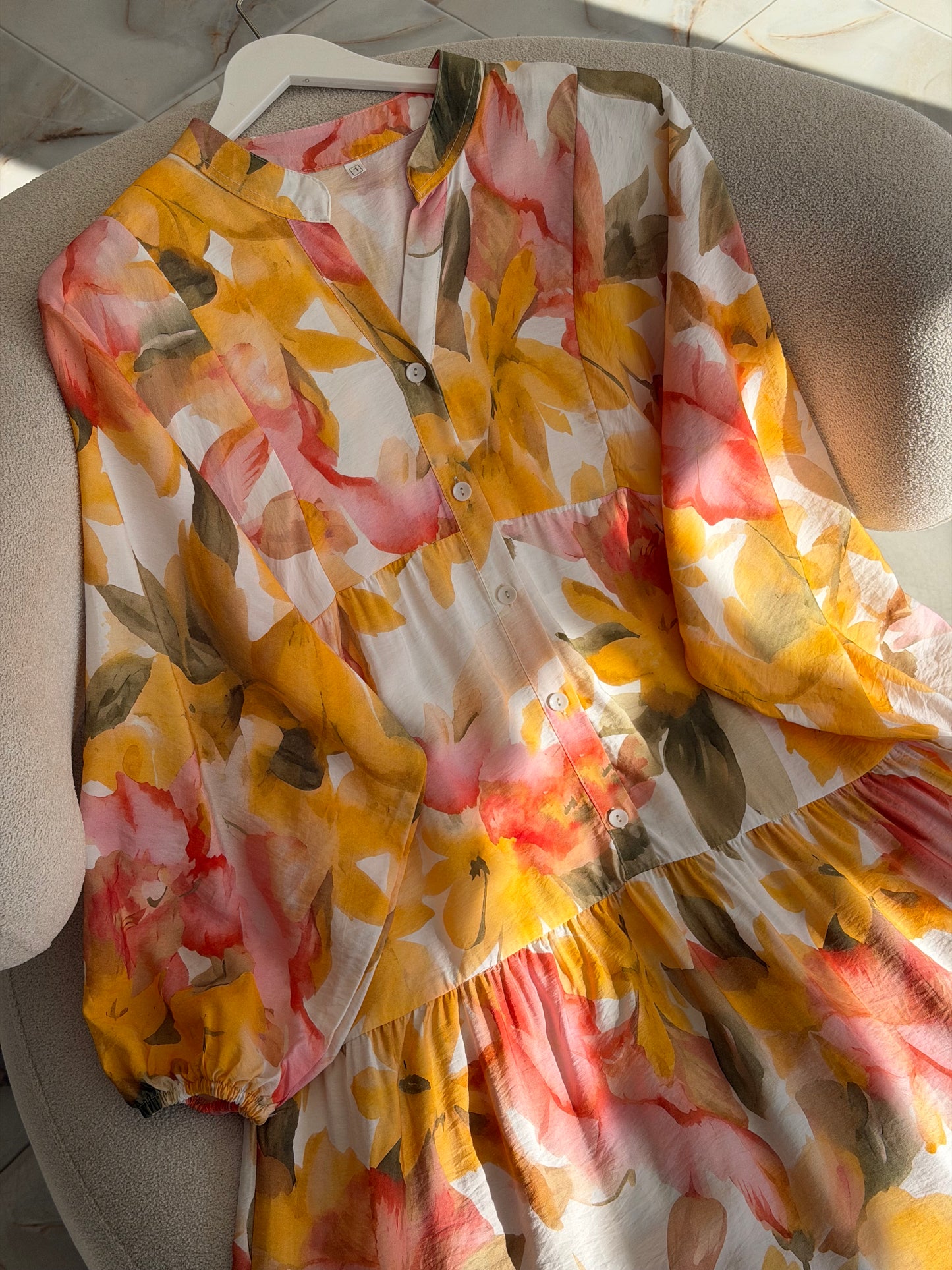 Summer dress (orange shades)