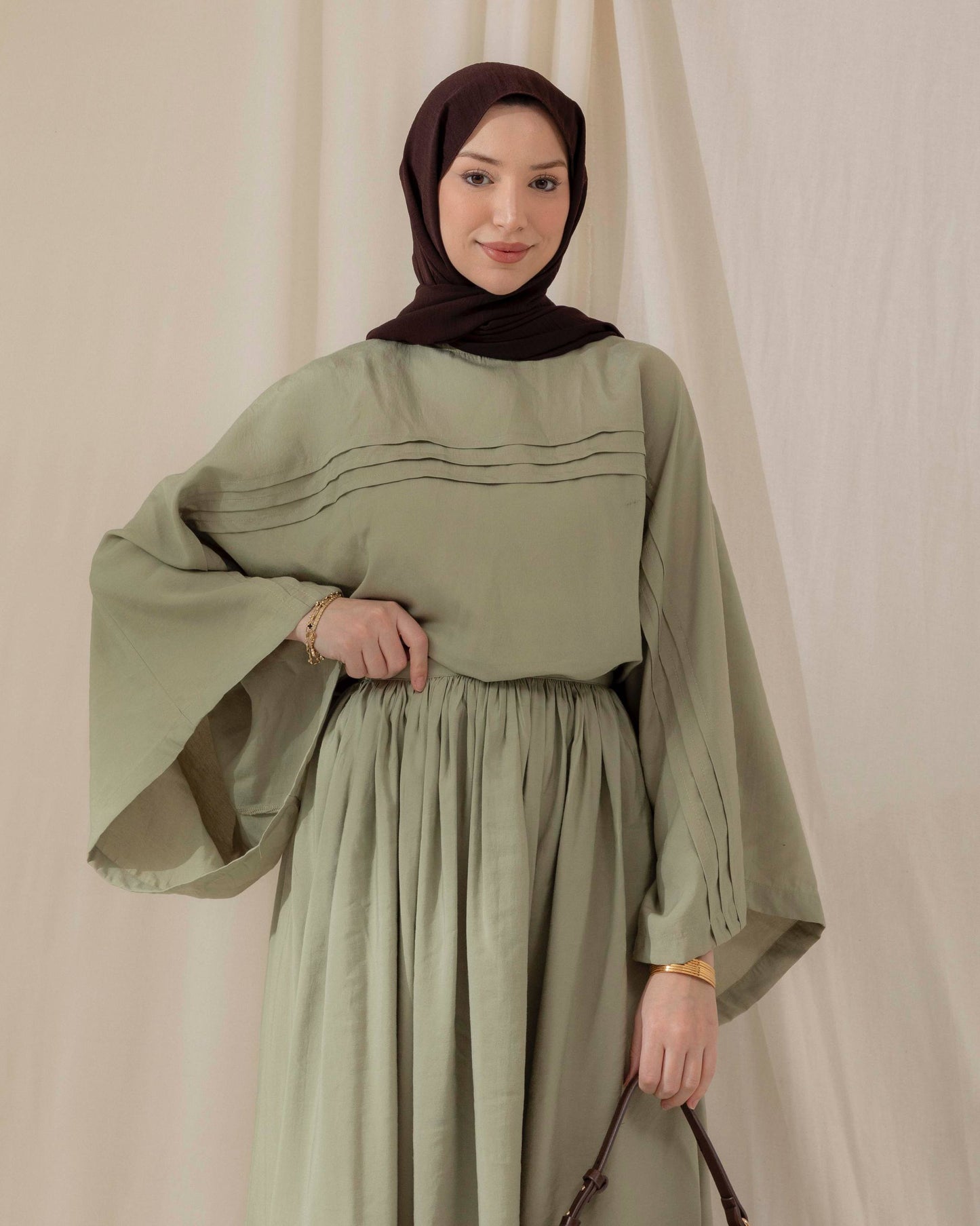 Meri oversized skirt set