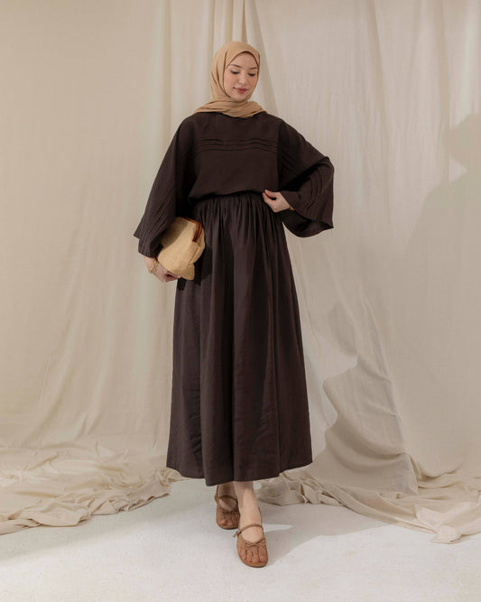 Meri oversized skirt set