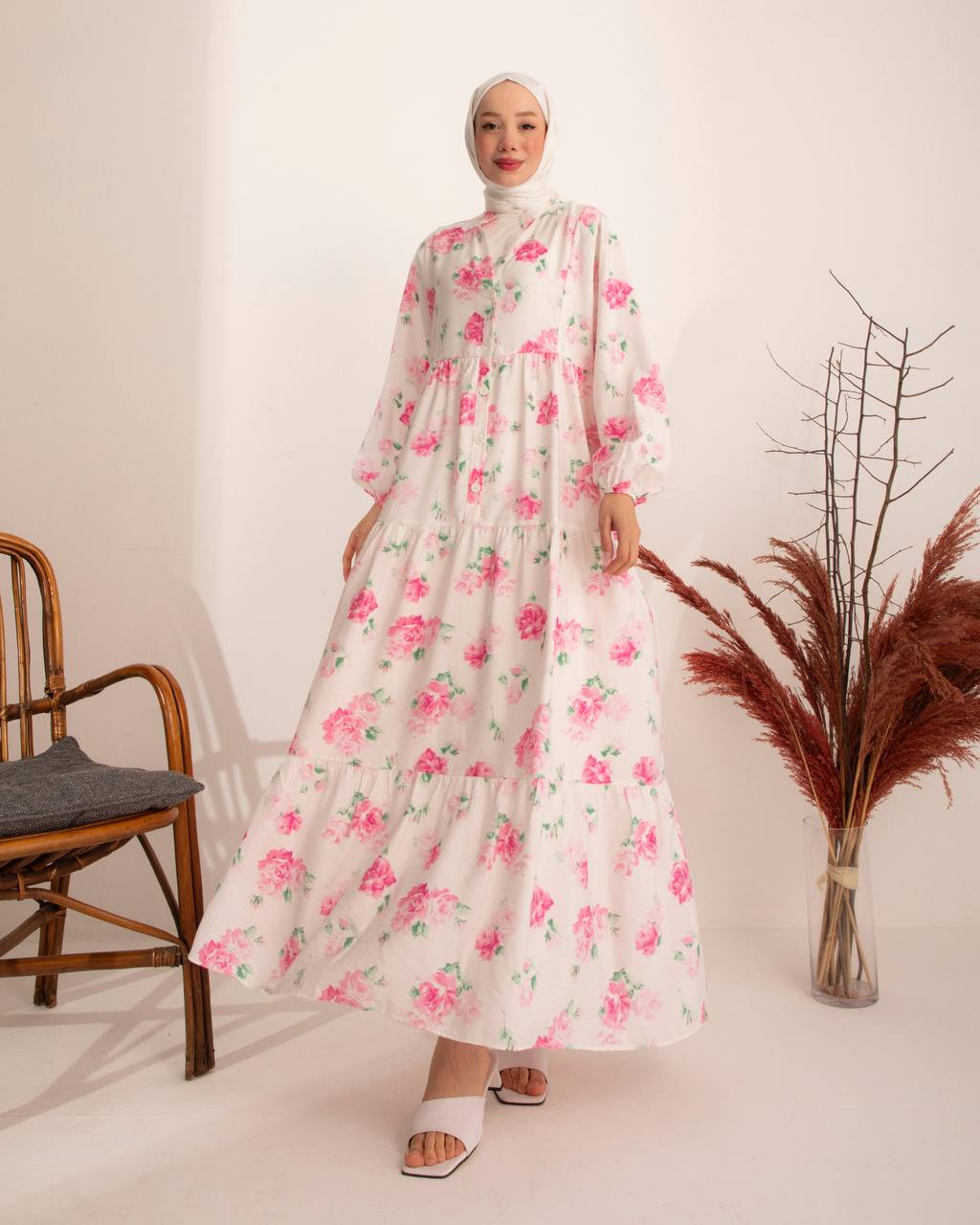 Summer dress (Pink Roses)