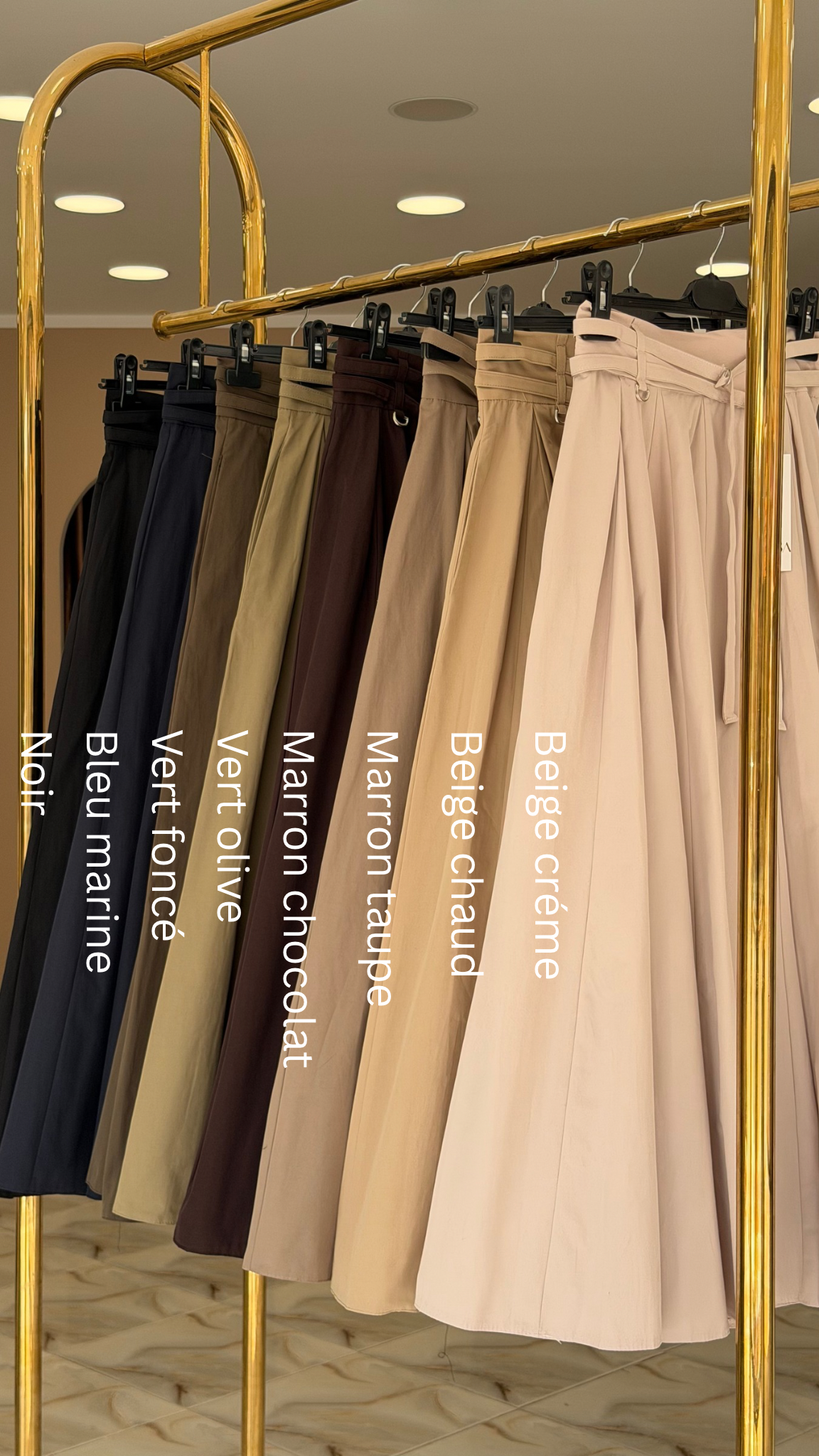 Double belted skirt
