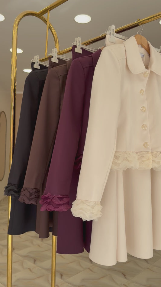 Pearl elegant skirt set